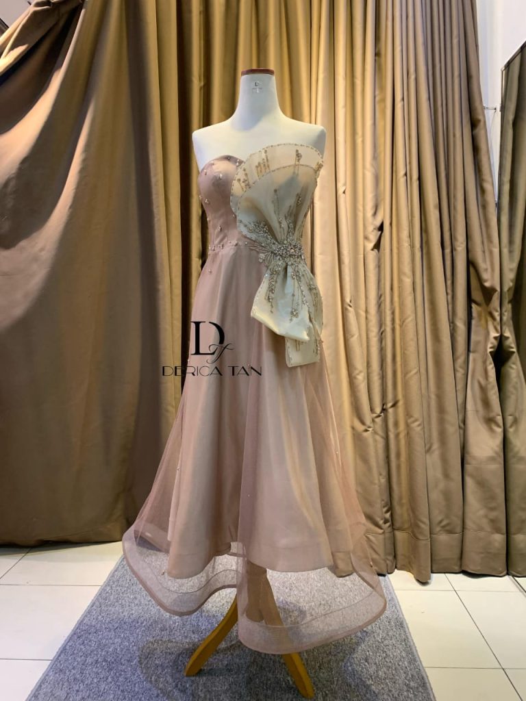 sewa gaun pesta midi