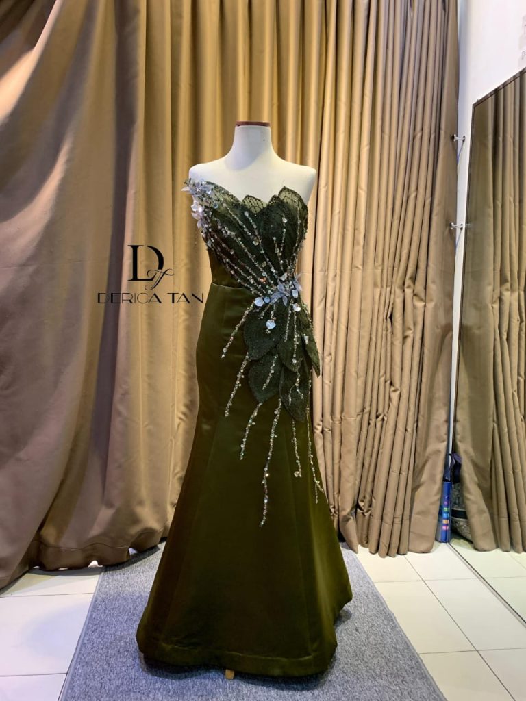 sewa gaun pesta green