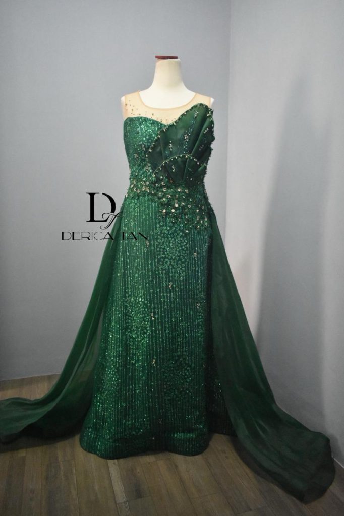 sewa gaun pesta olive